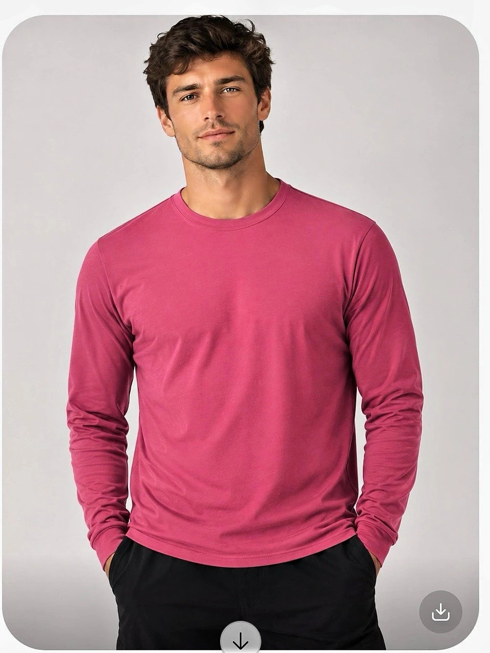 Lululemon Men's Long Sleeve Tee in Pink Like New